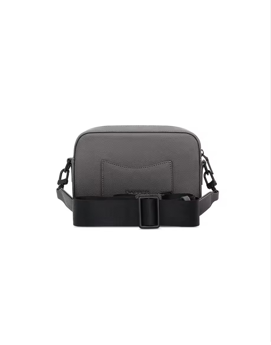 DAPPER Embossed Crossbody Bag – Beige image